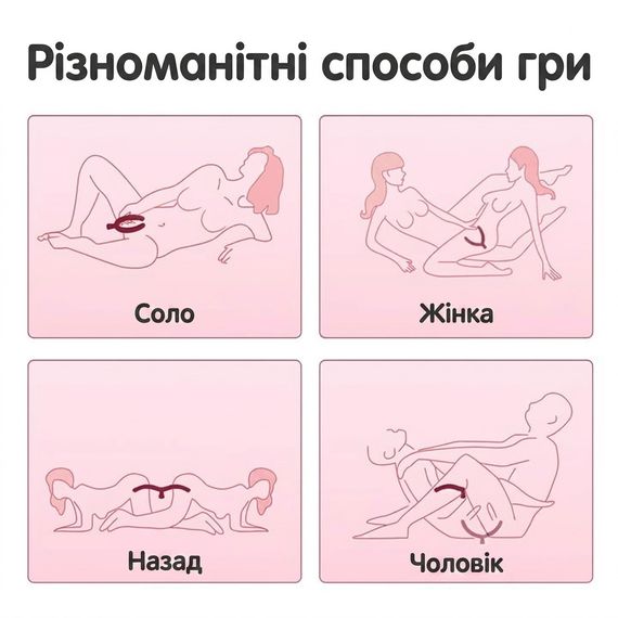 Вібратор двосторонній силіконовий Y-Lover Rose Bloom для пар 17 см Бордовий | Зображення 7
