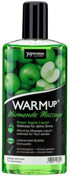 Масажна олійка - WARMup Green Apple, 150 мл Sex Aura