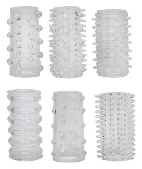 Набір насадок на пеніс Red Roses Penis Ring Set 6 pcs Sex Aura