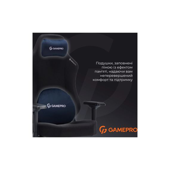 Крісло ігрове GamePro FGC750B Size L Fabric Black (FGC750B) | Зображення 7