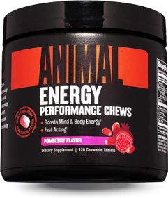 Передтренувальний комплекс Universal Nutrition Animal Energy Performance 120 Chews (Pom-Berry)