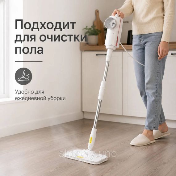Ручний пароочисник AND 232 6 в 1 • Парова швабра для підлоги, плитки, скла, кухні та ванної з насадками | Зображення 4