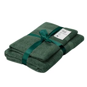 Набір рушників ARDESTO махрових Splendid 50х90см, 70х140см, 2шт, 100% бавовна, зелений (ART2359GE)