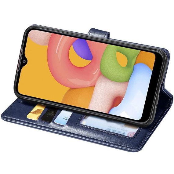 Шкіряний чохол-книжка GETMAN Gallant (PU) для Xiaomi Redmi 5 Plus / Redmi Note 5 (Single Camera) Синій | Зображення 1