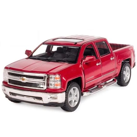 Колекційна машинка "Chevrolet Silverado 2014" KT5381W(Red) масштаб 1:42
