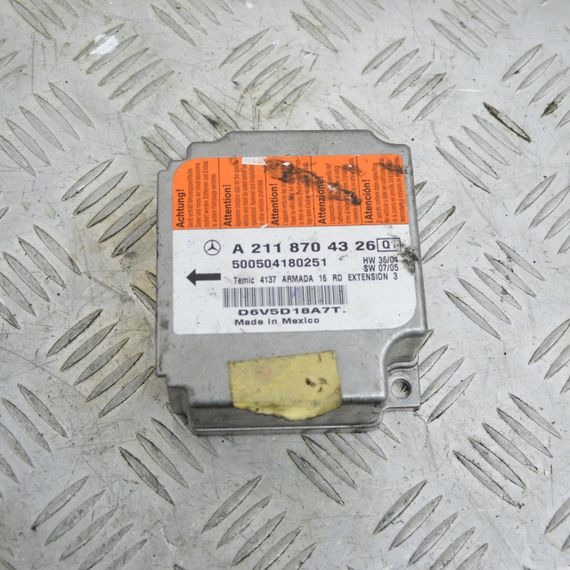 Блок керування Airbag Mercedes E-Class W211 2002-2009 Блок подушок безпеки Мерседес в211 A2118704326