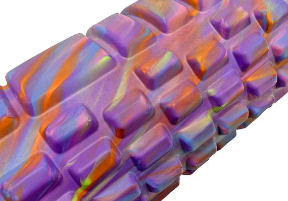 Масажний ролик EasyFit Grid Roller 33 см v.1.1 Multi Фіолетовий (EF-2021-V) | Зображення 2