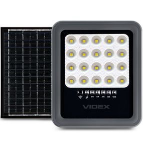 Прожектор на сонячній батареї VIDEX  VLE-FSO3-205 500Lm 5000K з пультом