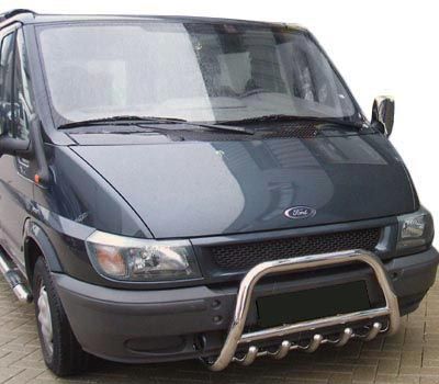 Кенгурятник WT003 (2000-2006, нерж.) для Ford Transit