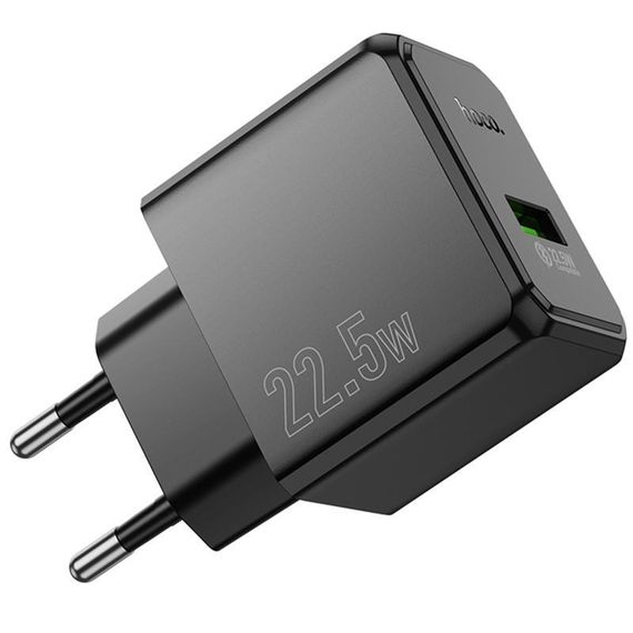 СЗУ Hoco CS17A Wish QC3.0 22.5W (1USB-A) Black | Зображення 3