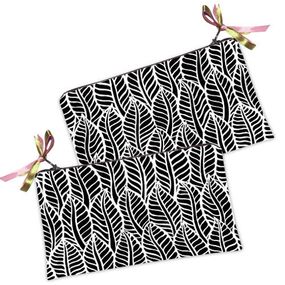 Косметичка женская Листья 20х12 см (K_16A006)