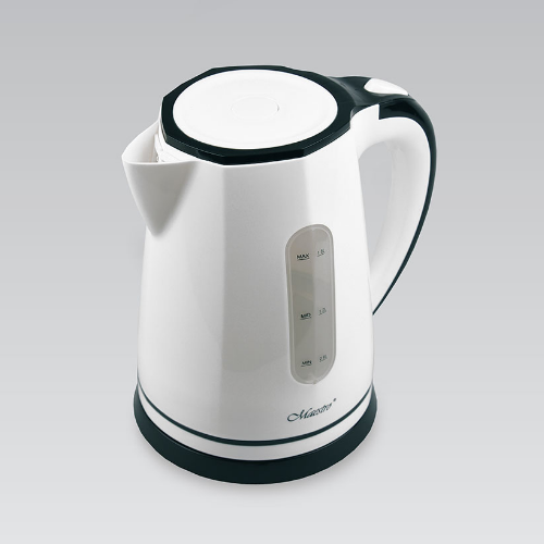 Електрочайник 1,8л 2000W (диск) білий MR-058-WHITE Maestro | Зображення 1
