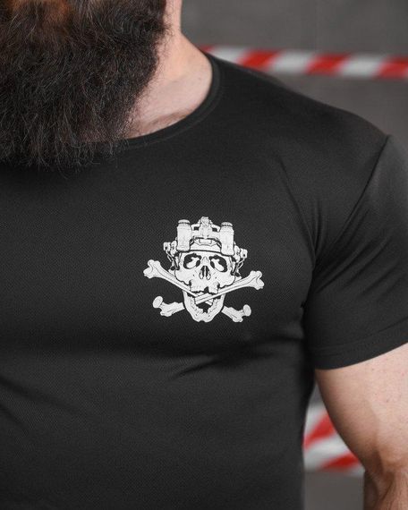 Тактична потоотводна футболка SABUR трон чорна НП5192 | Зображення 4