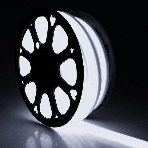 Светодиодная лента влагозащищенная 220V 14.4W 2835 CW NEON IP67 1m (BY-034/120) | Зображення 1