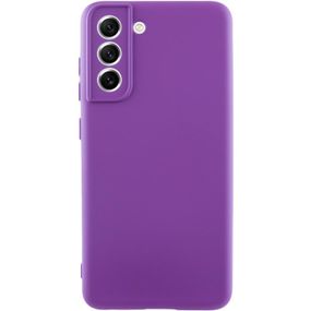 Чехол TPU GETMAN Liquid Silk Full Camera для Samsung Galaxy S22+ Фиолетовый / Purple