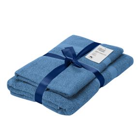 Набір рушників махрових Ardesto Splendid 50х90см, 70х140см, 2шт, 100% бавовна, блакитний (ART2359BL)