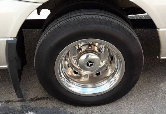 Ковпаки з нержавійки Ексклюзив V1 (2 катковий, 4 шт) 2006-2013 для Volkswagen Crafter рр | Зображення 5