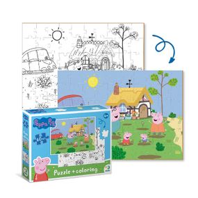 Пазл 2 в 1 "Peppa Pig" 200119 Dodo 60 элементов, в коробке (4823115905390)
