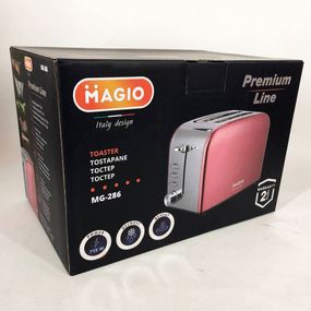 Тостер Magio MG-286, тостер для 2 грінок, електричний BH-808 горизонтальний тостер