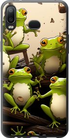 Чехол на Samsung Galaxy A6s Жабки "5656u-1604-17620"