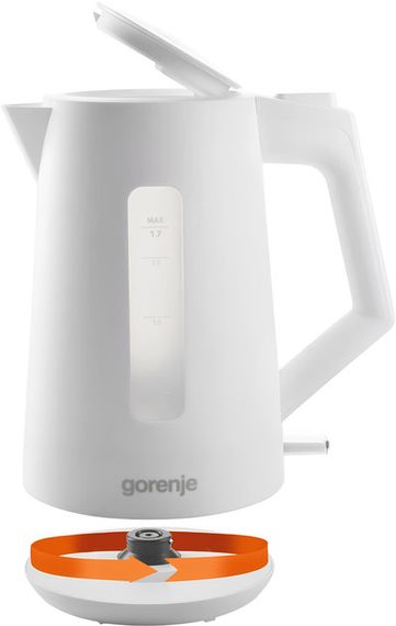 Електрочайник Gorenje K17OPW 1.7 л білий | Зображення 1