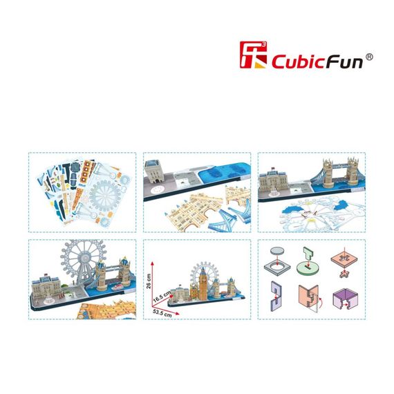 Пазл Cubic Fun Тривимірний пазл CityLine London (MC253h) | Зображення 3