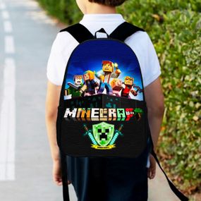 Рюкзак детский майнкрафт "Minecraft" 34х27см,городской ранец для мальчика с принтом (00312)