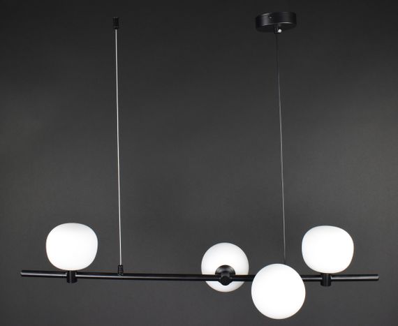 Люстра підвісна на 4 лампочки 27856 Чорний 25-110х24х86 см.