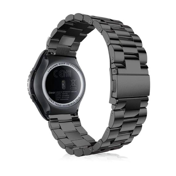 Металлический ремешок Primo для часов Samsung Gear S2 Classic SM-R732/R735 - Black | Зображення 1