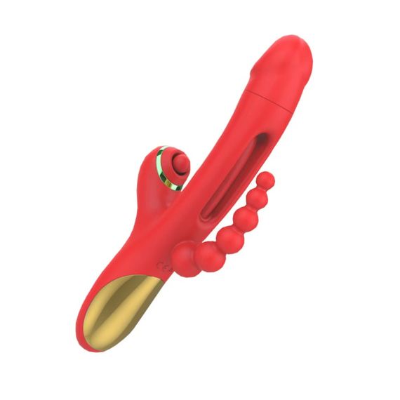Вібратор Luxe USB 9 functions of vibration and tapping Sex Aura | Зображення 1