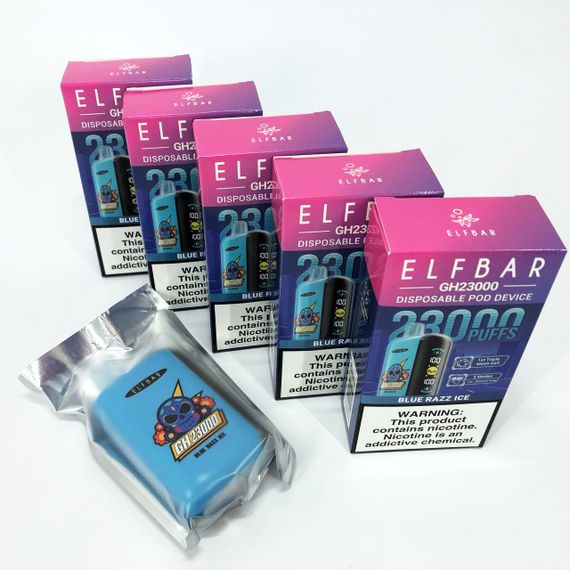 ELF BAR GH 23000 5%. Синя малина (Blue Razz Ice) | Зображення 1
