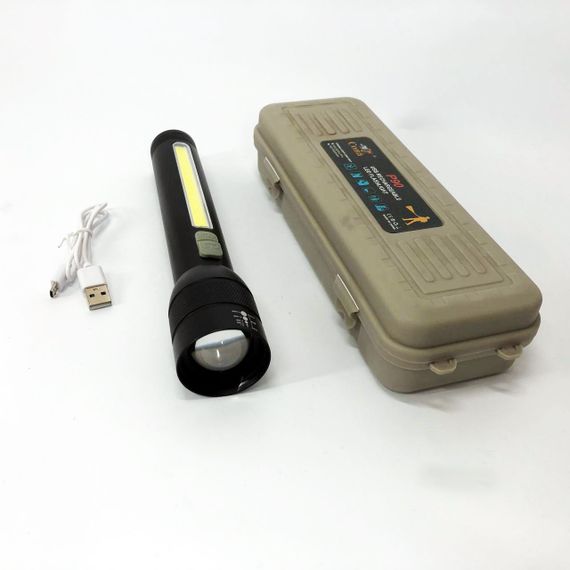 Ліхтарик потужний акумуляторний для дому CB-C23-P90+COB, Ліхтар акумуляторний LED ліхтар SG-17 | Зображення 6