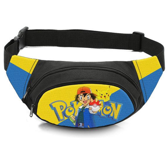 Сумка-бананка дитяча з принтом Покемон поясна сумка для хлопчика (4585)