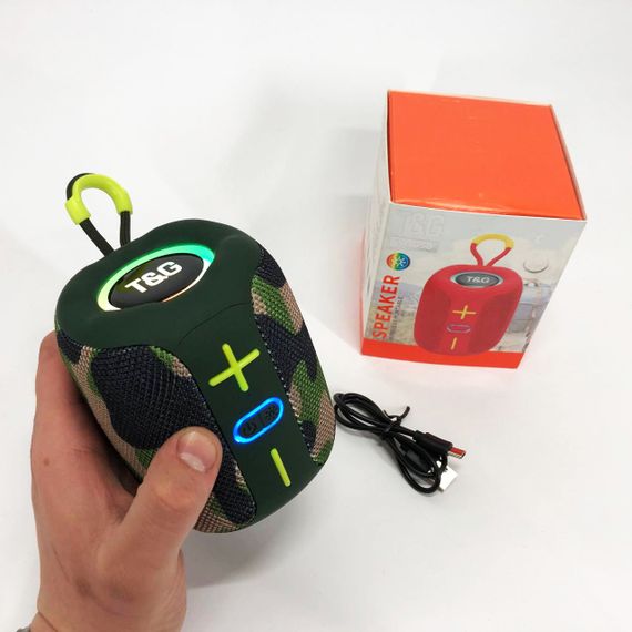 Хорошая bluetooth колонка, Качественная bluetooth колонка Блютуз с разноцветной подсветкой KG-41 | Зображення 4