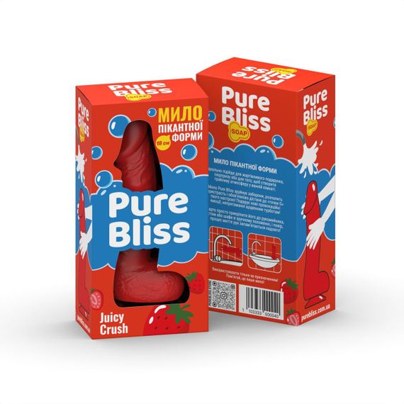 Ароматне мило пікантної форми Pure Bliss Red Juicy Crush (Ягідний вибух) 18 см Sex Aura | Зображення 6