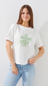Футболка з принтом жіноча GENUA G01137-0031 L Білий shop (2000999544736)