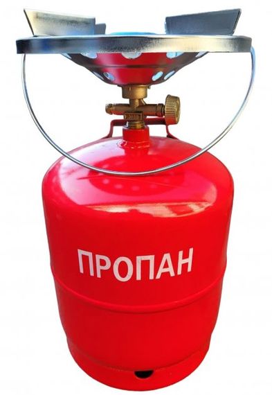 Газовый баллон 8 л в комплекте с горелкой