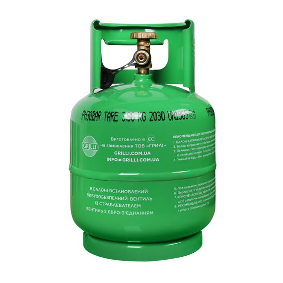 Газовий балон, вибухобезпечний 4кг, 7л. GRILLI 777751 Код: 007609 | Зображення 3