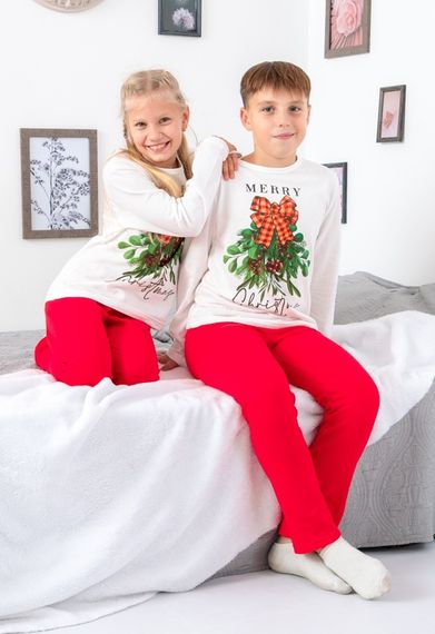 Піжама дитяча "Family look" Носи своє 110 Білий (p-12556-140952) | Зображення 2