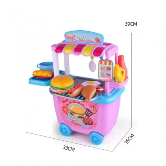 Дитячий ігровий набір HAPPY CHEF (закусочна з візком) | Зображення 4