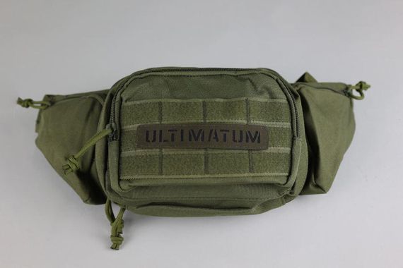 Сумка тактична на пояс ULTIMATUM  RT-258 , Чоловіча тактична сумка бананка з системою Molle Олива | Зображення 1