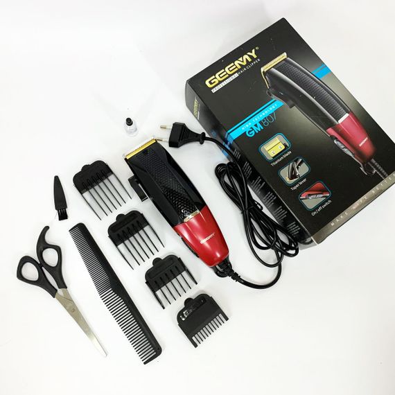 Електромашинка для стрижки Gemei GM-807, Модная машинка для стрижки волос Надежная машинка JY-30 | Зображення 7