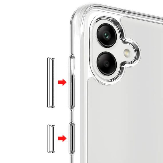 Чохол TPU Space Case transparent для Samsung Galaxy A06 Прозорий | Зображення 4