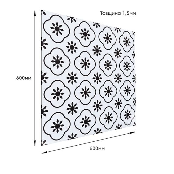 СВП-215 Самоклеюча винилова плитка 600*600*1.5mm Глянсова (D) SW-00002263 | Зображення 2