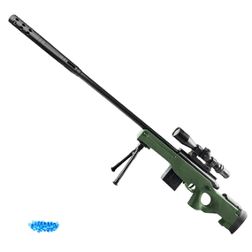 Снайперская Винтовка AWM 116 см Электрическая на Орбизах с Оптическим Прицелом Глушителем Сошками и Подарочной Коробкой для Детей