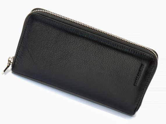 Черный мужской кошелек-клатч на молнии из натуральной кожи Marco Coverna MC-802-1 | Зображення 2