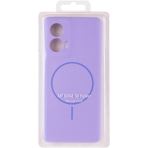 Чохол Silicone Cover Lakshmi Full Camera (AA) with MagFit для Motorola Edge 50 Fusion Бузковий / Dasheen | Зображення 5