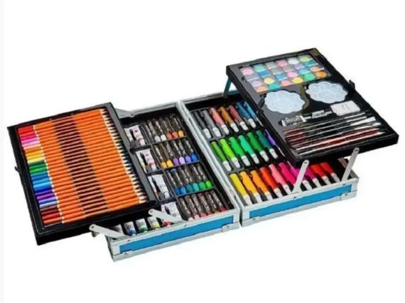 Набор для рисования 145 предметов в алюминиевом чемоданчике | Зображення 2