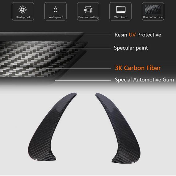 Накладки на задній бампер V1 (для GT63 2018-2022, Карбон) для Mercedes AMG GT 4 X290 2018- рр | Зображення 4