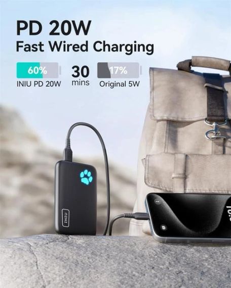 Бездротовий павербанк INIU 10000mAh 20W PD для MagSafe | Зображення 6